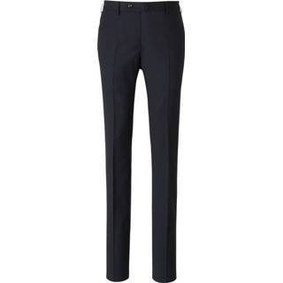 👉 Vrouwen blauw Slim Wool Pants 1647406965572