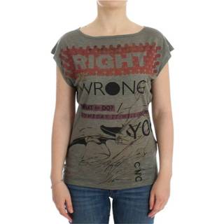 👉 Shirt m vrouwen grijs Capsleeve t-shirt 1635011615838