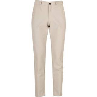 👉 Vrouwen beige Pantaloni Chiusura Zip Bottone, Poliammide