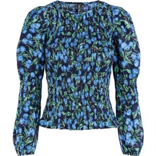 👉 Blous katoen XS vrouwen blauw Blouse 'Jessi' 5715305127370