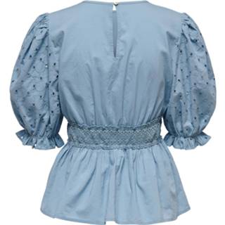 👉 Blous katoen l vrouwen blauw Blouse 'Betty' 5715218262137