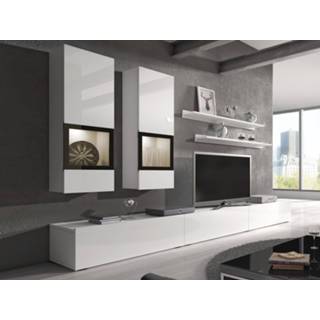 👉 Wit Tv-meubel set BABEL 5 deuren wit/hoogglans zonder led 5400551267757 5400943168044