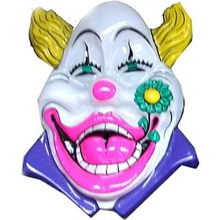 👉 Witte Muurversiering clown 60 cm