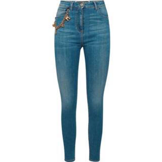 👉 Skinnyjeans W29 W28 W30 vrouwen blauw Skinny Jeans With Chain