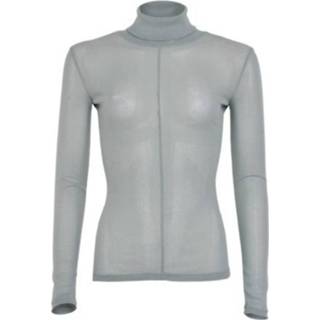 S vrouwen grijs Mesh Turtel Top