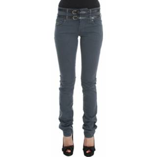 👉 Spijkerbroek vrouwen blauw Cotton Blend Slim Fit High Waist Jeans 8033835394749