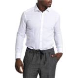 👉 Shirt lange mouw l male wit Slim-Fit Long Sleeve