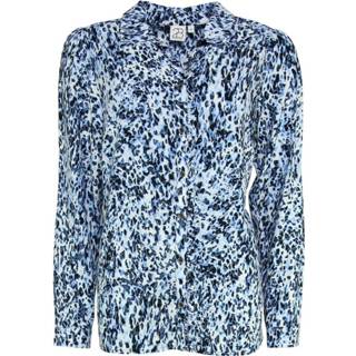 XL vrouwen blauw Oxnard Bluser