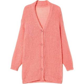 👉 S vrouwen roze Cardigan