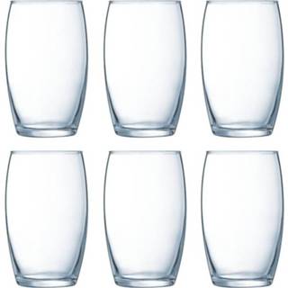 👉 Waterglas transparant glas Set van 6x stuks tumbler waterglazen 360 ml