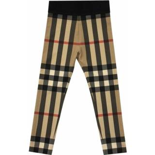 👉 Legging vrouwen bruin Gina Leggings in jersey stretch con motivo tartan