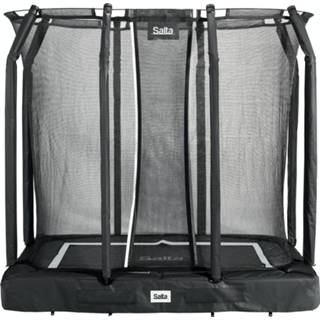 👉 Trampoline zwart active Salta Premium Ground met Veiligheidsnet - 214 x 153 cm 8719425458564