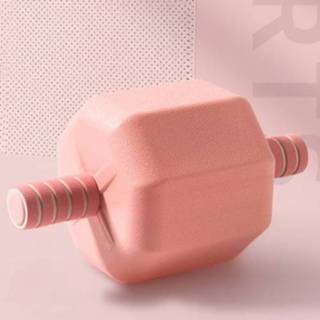 👉 Dumbbell roze active Fitness vulbare rubberen (roze)