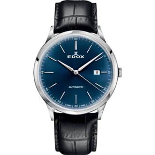 👉 Edelstaal zwart Edox 80106 3C BUIN Les Vauberts Automatic 7640174542529