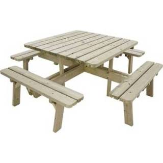 👉 Picknicktafel houten zwart Vierkante 5703393188342