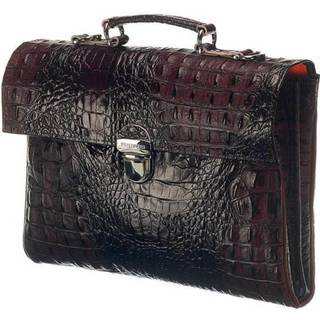 👉 Aktetas bruin leer croco Mutsaers Leren - The Walker Donkerbruin Laptoptas 13,3 inch 8720634660822