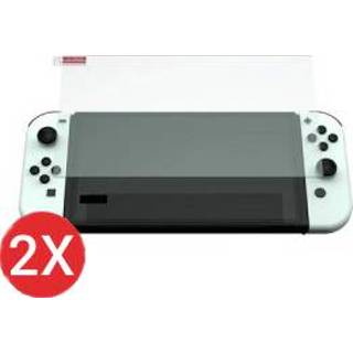 Switch 2 Stuks - Nintendo OLED Tempered Glass Screenprotector Protection Kit Screen Protector Set Dual Pack 8720629855578