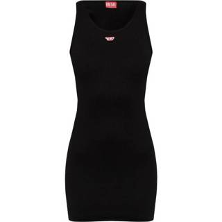 👉 Sleeveless vrouwen zwart ‘D-Tank’ dress