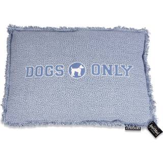 👉 Hondenkussen blauw katoen Lex & Max Dogs Only Faded - Boxbed 90 X 65cm 8719733012724