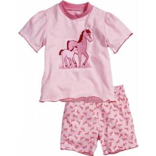 👉 Pyjama roze meisjes Playshoes paarden korte mouw 4010952392418