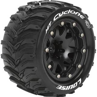 👉 Velg zwart Louise MT-Cyclone - MFT 1/10 banden op 2.8