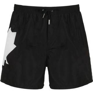 👉 Swimshort male zwart Leaf Swimshorts