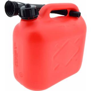 Jerrycan rood kunststof B-Deal - 5 Liter 3158841809515
