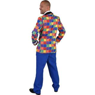 👉 Houten blok polyester l Color-Meerkleurig mannen Magic Design verkleedcolbert heren maat 5414349597865