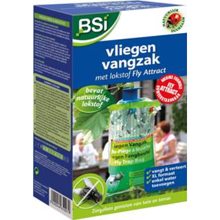 👉 Groen kunststof One Size Color-Groen BSi vliegenvangzak Fly Attract 27 x 17 cm 5420046650567