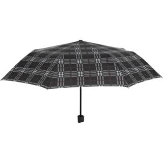 👉 Paraplu polyester Color-Zwart One Size mannen grijs zwart rood Perletti Mini heren 96 cm zwart/grijs/rood 8720585095926
