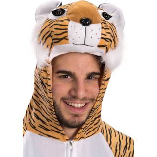 👉 Verkleedpak bruin wit fluweel Color-Bruin Carnival Toys Tijger bruin/wit one-size 8004761259389