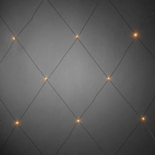 👉 Lichtnet zwart kunststof amber PVC LED voor buiten 1x1 meter (IP44 waterdicht) met 32 amberkleurige LEDS en 1 stroomkabel 7318303748806