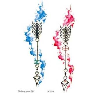👉 Tattoo active 20 STUKS Waterdichte Bloem Arm Sticker (SC-554)