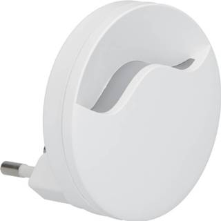 👉 Nachtlamp wit kunststof - Rond met bewegingssensor 3000K warm Stopcontact lamp EU plug 3800157642880