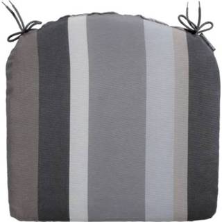 👉 Zitkussen katoen polyester Color-Groen One Size grijs Madison Stripe 46 x 48 cm katoen/polyester 8713229298708