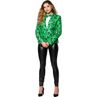 👉 Polyester XL Color-Groen vrouwen groen Suitmeister verkleedblazer Riddler dames mt 8719874012881