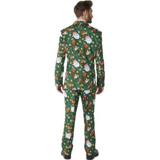 👉 Verkleedpak groen polyester Color-Groen mannen Suitmeister Santa Elves heren mt 54 8720143854774