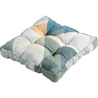 👉 Zitkussen groen katoen One Size Color-Groen Madison Florance Triangle 47 x cm polykatoen 8713229298951