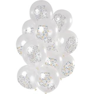 👉 Ballon transparant latex One Size Color-Transparant Folat ballonnen Origami 5 jaar 30 cm 12 stuks 8714572694056