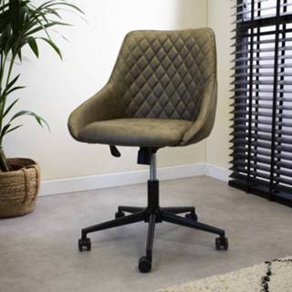 👉 Bureau stoel microvezel One Size Color-Groen groen Industriële draaibare bureaustoel Emily 8720239815177