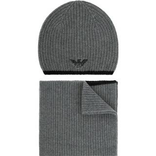 👉 Beanie onesize male grijs & scarf set 8059516130871