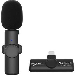 👉 Microphone HXSJ F18 2.4G Wireless Up to 20m Transmission Distance Plug and Play for Live Streaming Vlog Shooting Type-C Interface