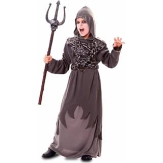 👉 Verkleedpak grijs polyester Color-Grijs Witbaard zombie priester maat 140-152 8423667112503