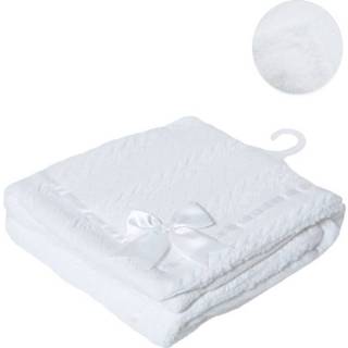 👉 Deken wit polyester One Size Color-Wit Soft Touch Cheveron junior 6013700943946