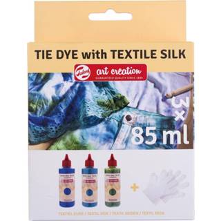 Blauw stuks textielverf Talens Art Creation Tie Dye set 3x 85 ml, 8712079463892