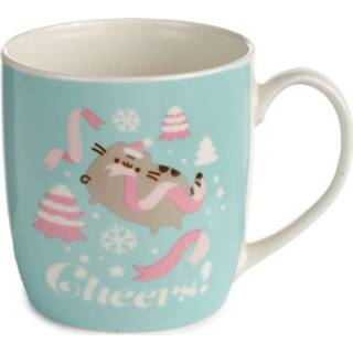 👉 Beker lichtblauw Pusheen de Kat Kerst - 300ml 5055071771101