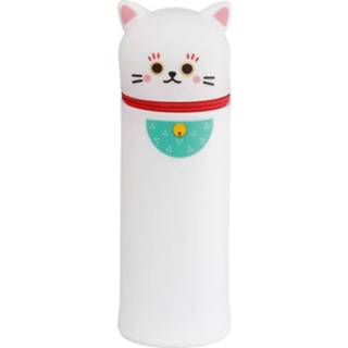 👉 Etui wit siliconen mannen Maneki Neko Gelukskat 5055071762734