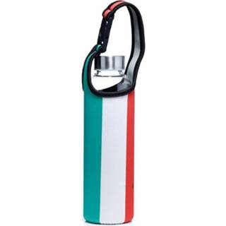 👉 Glazen waterfles neopreen met hoes 500ml - Italiaanse Vlag 5055071770760