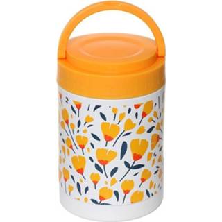 👉 RVS geel Thermospot/Lunchpot/Snackpot warm en koud 500ml - Pick of the Bunch Boterbloem 5055071768149