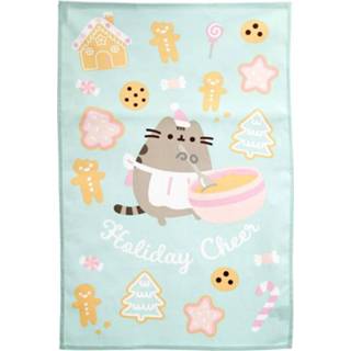 👉 Theedoek groen lichtblauw lichtgroen Pusheen the Cat - kerst 5055071771224